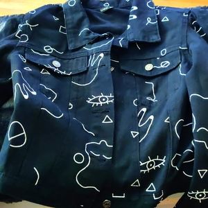 SHEIN black jean jacket Medium